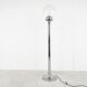 Vintage chrome and glass floor lamp, 1970s