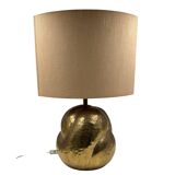 Organic modern brass table Lamp, Tommaso Barbi Italy 1970