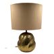 Organic modern brass table Lamp, Tommaso Barbi Italy 1970
