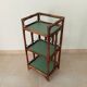 Vintage standing shelf in bamboo and rattan 60s/70s