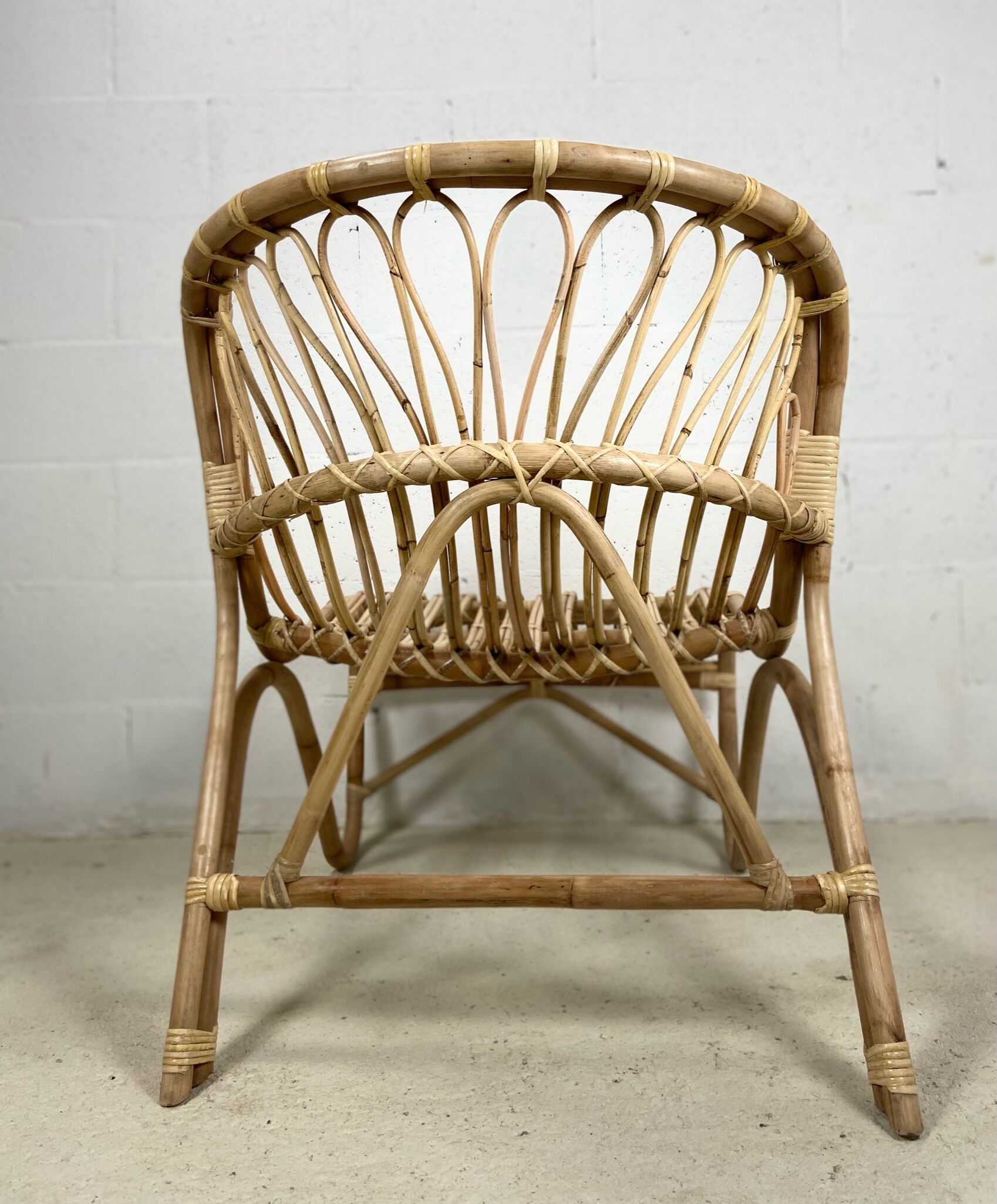 Chair rattan peacock