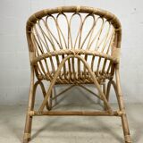 Chair rattan peacock