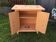 Buffet vintage à 2 portes en tôle peint