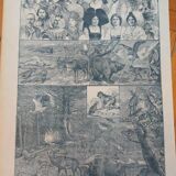 Old geographical map of Europe Larousse