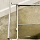 Vintage Chrome Drink Trolley - Bar Cart with smoked glass, 1980s