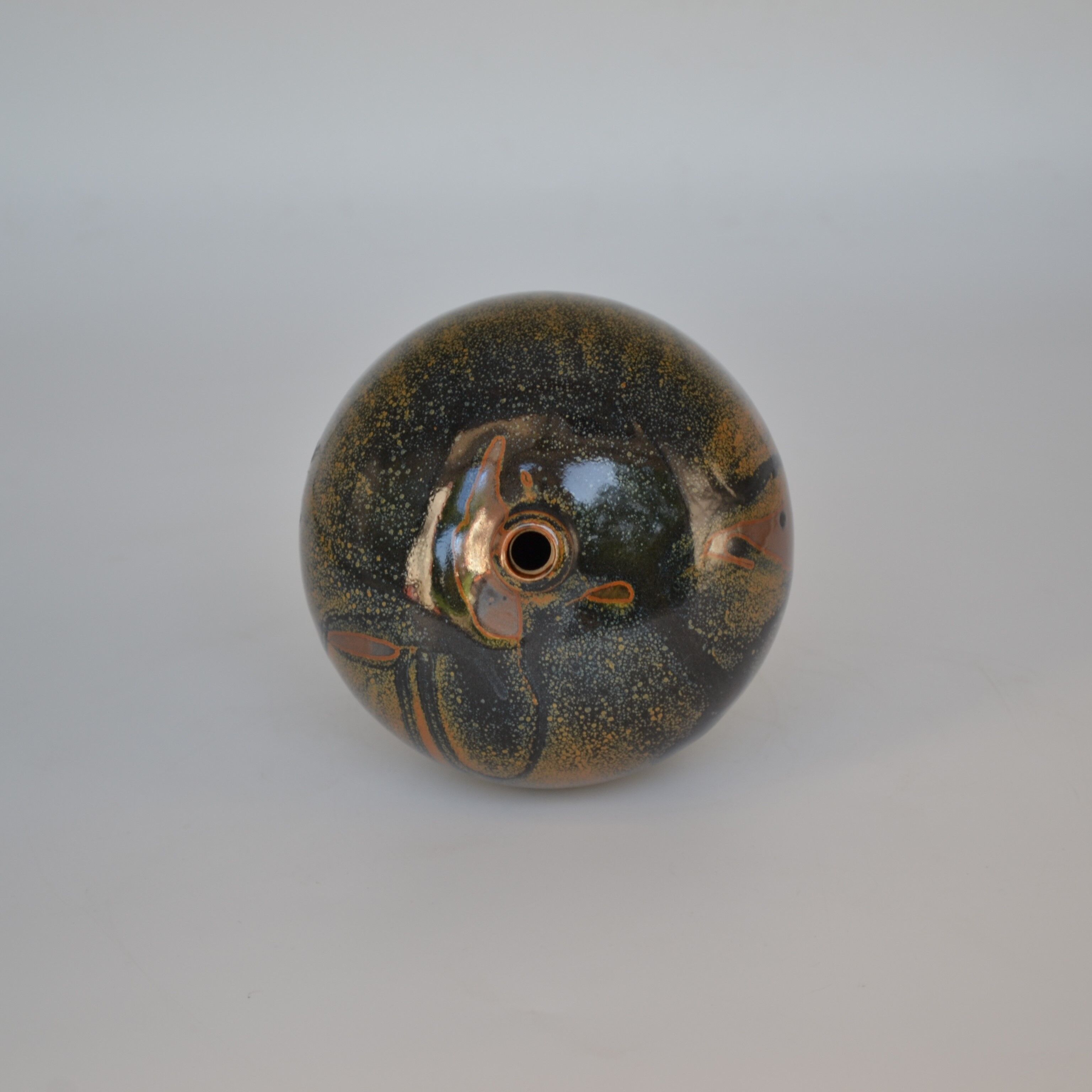 Michel Lanos ovoid vase on sandstone heel