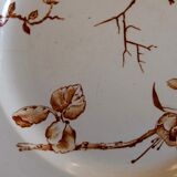 Antique brown Oxford model plate, HB - Choisy-le-Roy Co., 1900s