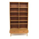 Scandinavian oak bookcase, Sweden, 1960