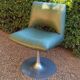 Fauteuil pied tulipe vintage
