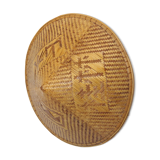 Vintage Chinese hat, bohemian wall decoration