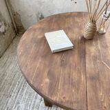 1950s round pine table with extensions