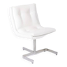 Raphael Raffel white leather armchair