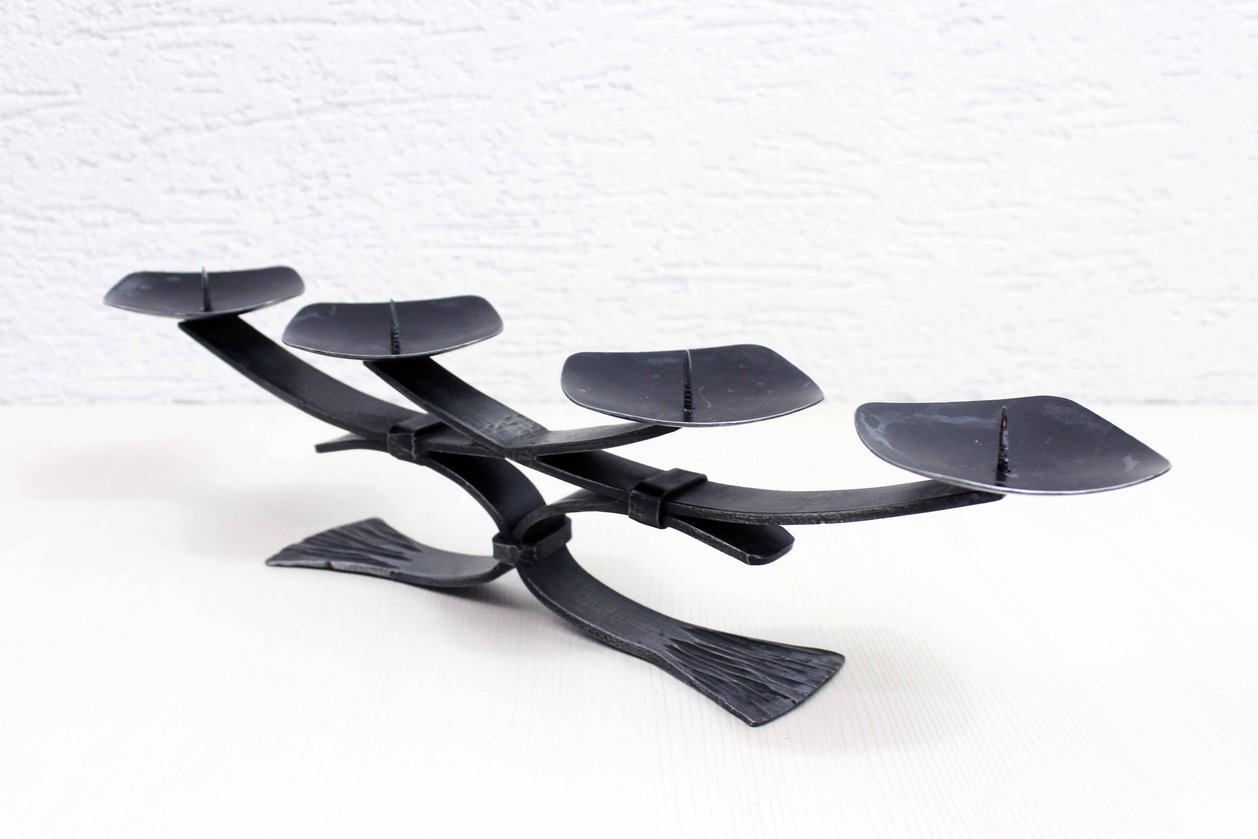 Large vintage candle holder with 4 lights