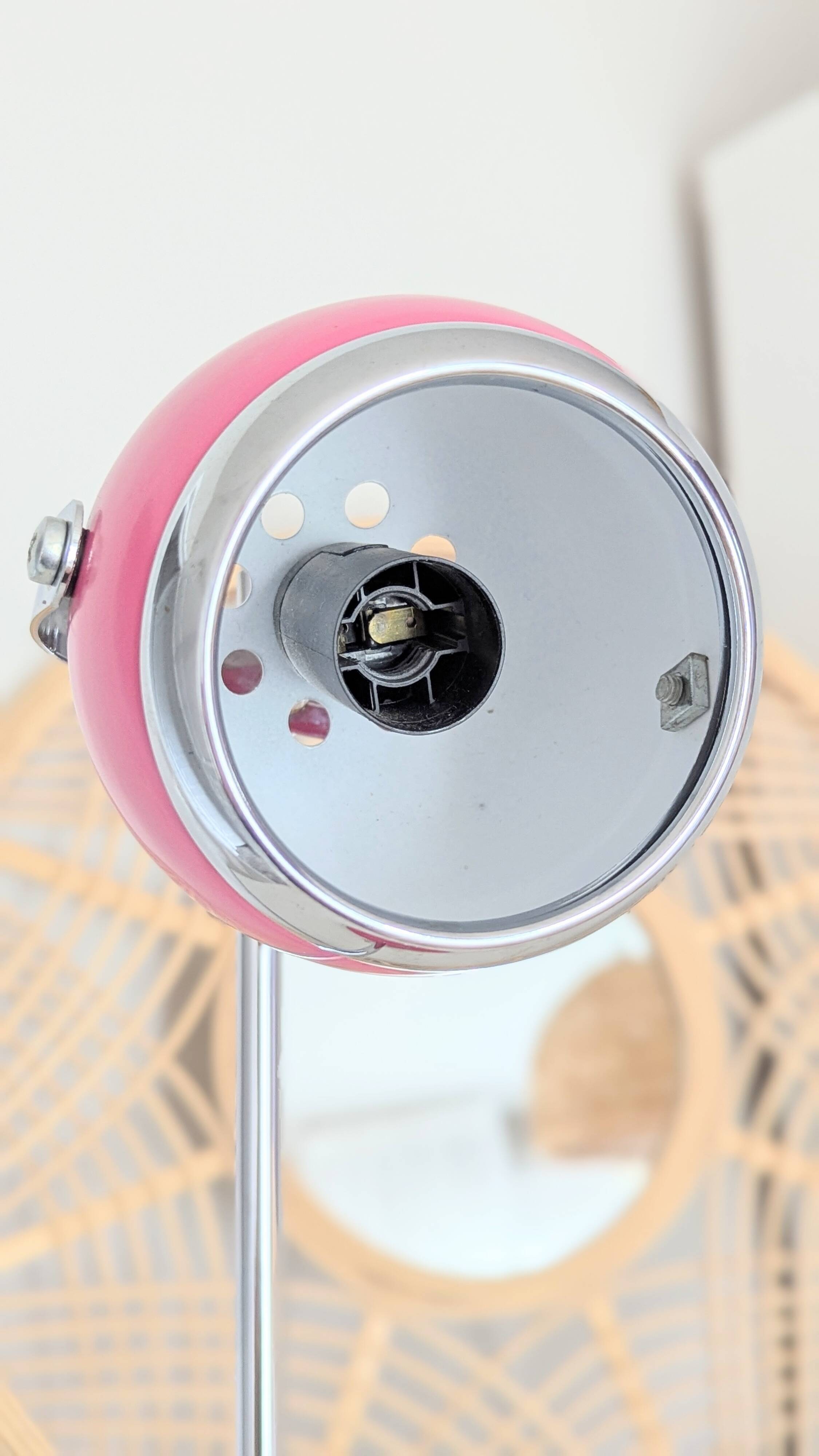 Pink eyeball lamp (L-0214)