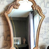 Gilded mirror in wood and stucco 85x53cm