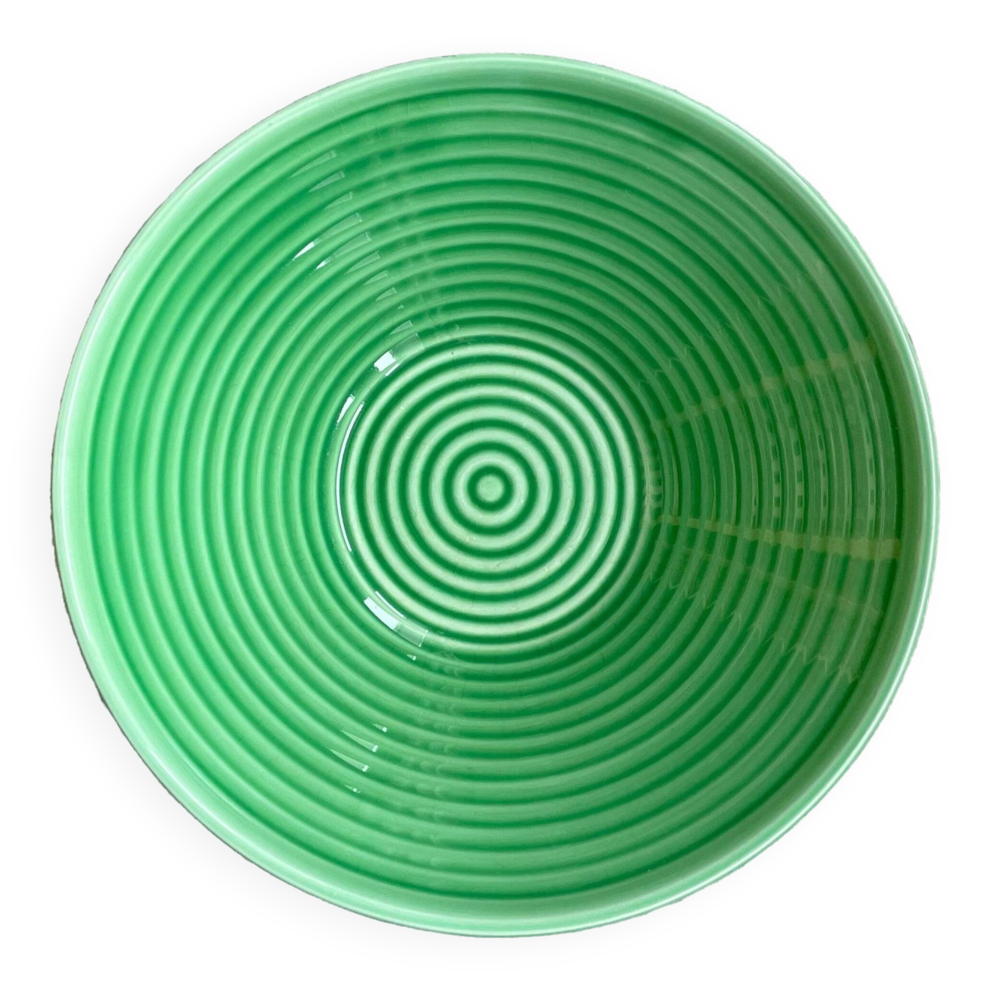 Old earthenware salad bowl from SARREGUEMINES
