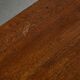 Mahogany dining table and benches, mountain work, France circa 1960