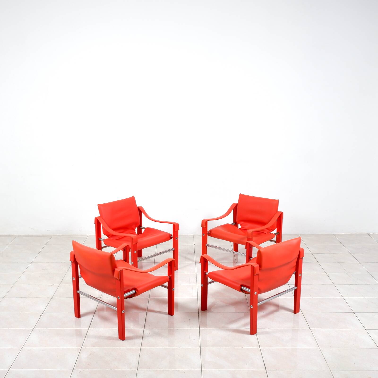 Safari lounge chairs by Maurice Burke for Arkana