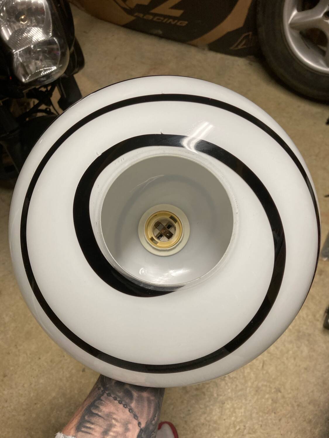 Eglo zebra vintage pendant light 1990-2000