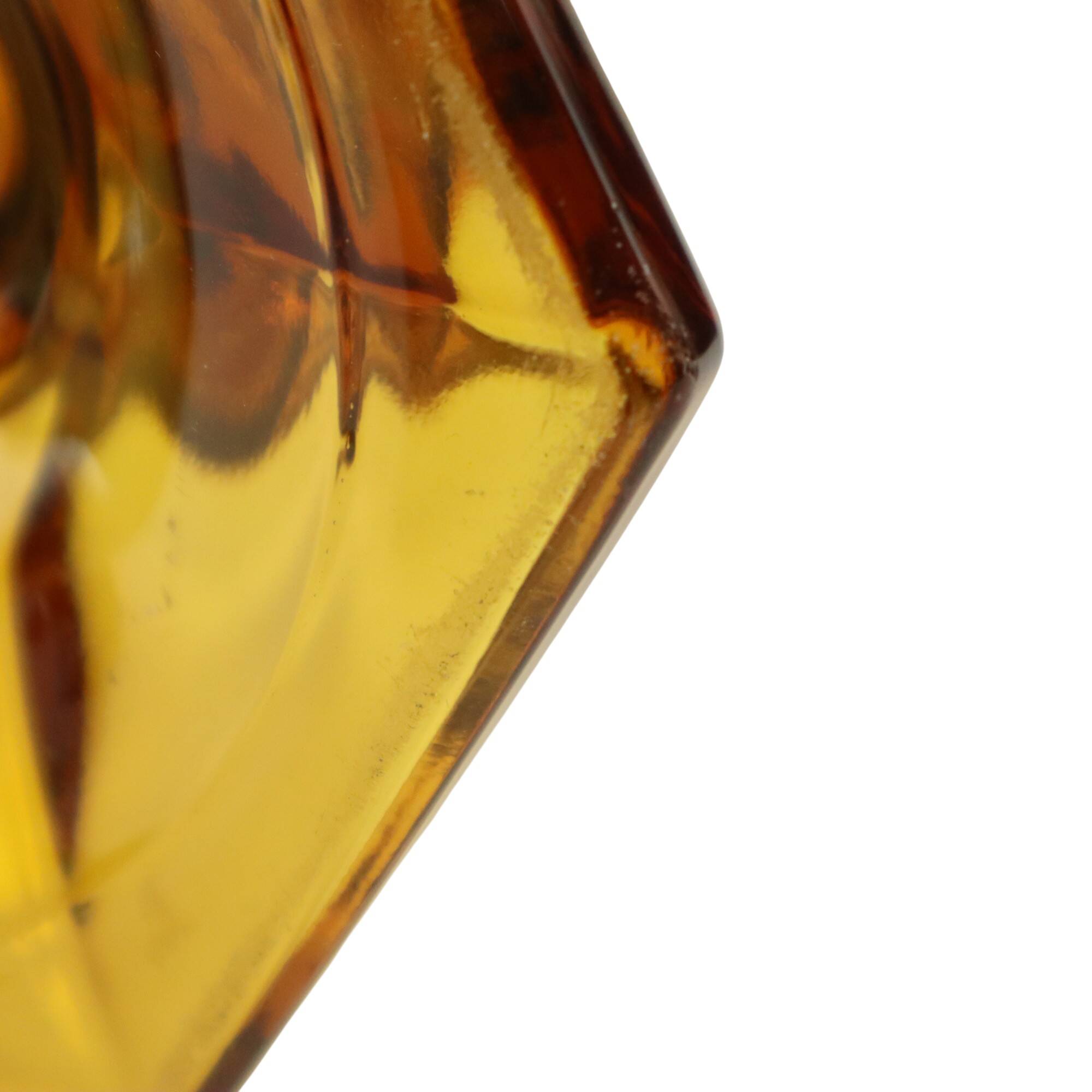 Luxval Vase Amber Américain 1935 Val Saint Lambert Art Deco