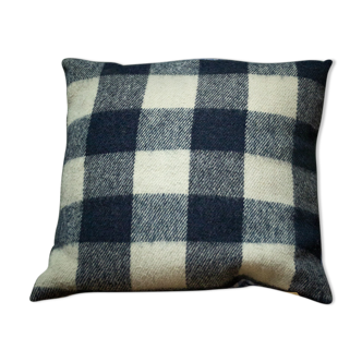 Wool checkered cushion cover 45x45cm