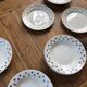 Set de 7 assiettes à dessert « lys »