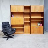 Rare Vtg Mid Century Teak G Plan Libretto Wall Unit Media Cabinet Danish #638