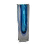 Murano glass blue Sommerso vase