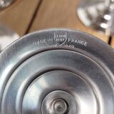 Set of 6 vintage stainless steel ice cream cups Letang Remy 1970