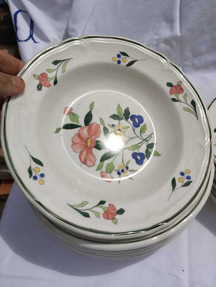 Vintage table service Ceramica Quadrifoglio