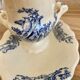 Blue iron earth gravy boat