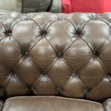 3-seater sofa in Chesterfield leather