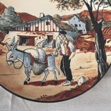 Basque ciboure plate with its donkey r le corrone