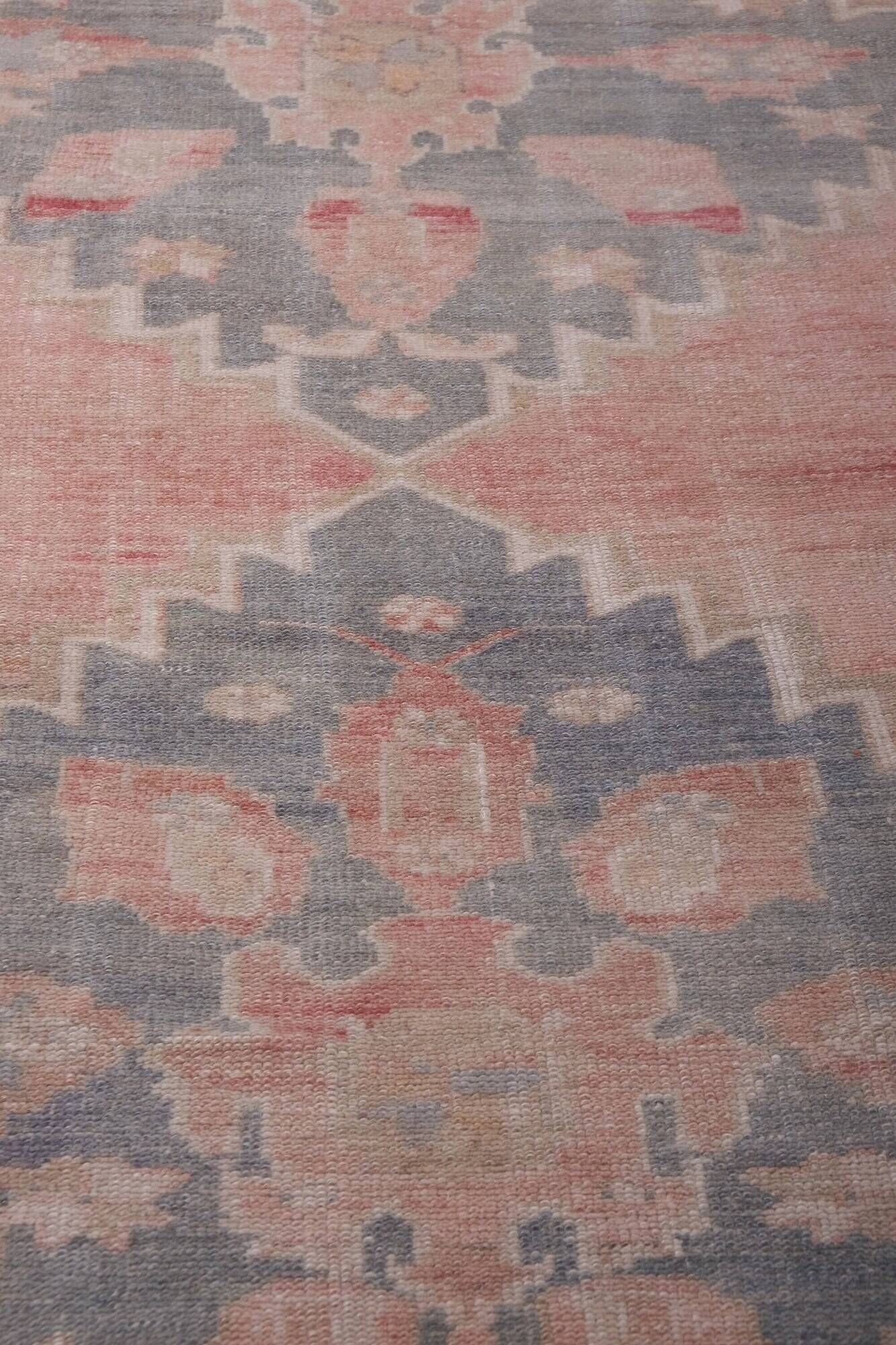Vintage Turkish hallway rug 95x745 cm