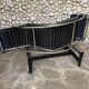 Cassina LC4 chaise longue by Le Corbusier, Pierre Jeanneret & Charlotte Perriand in blue leather.