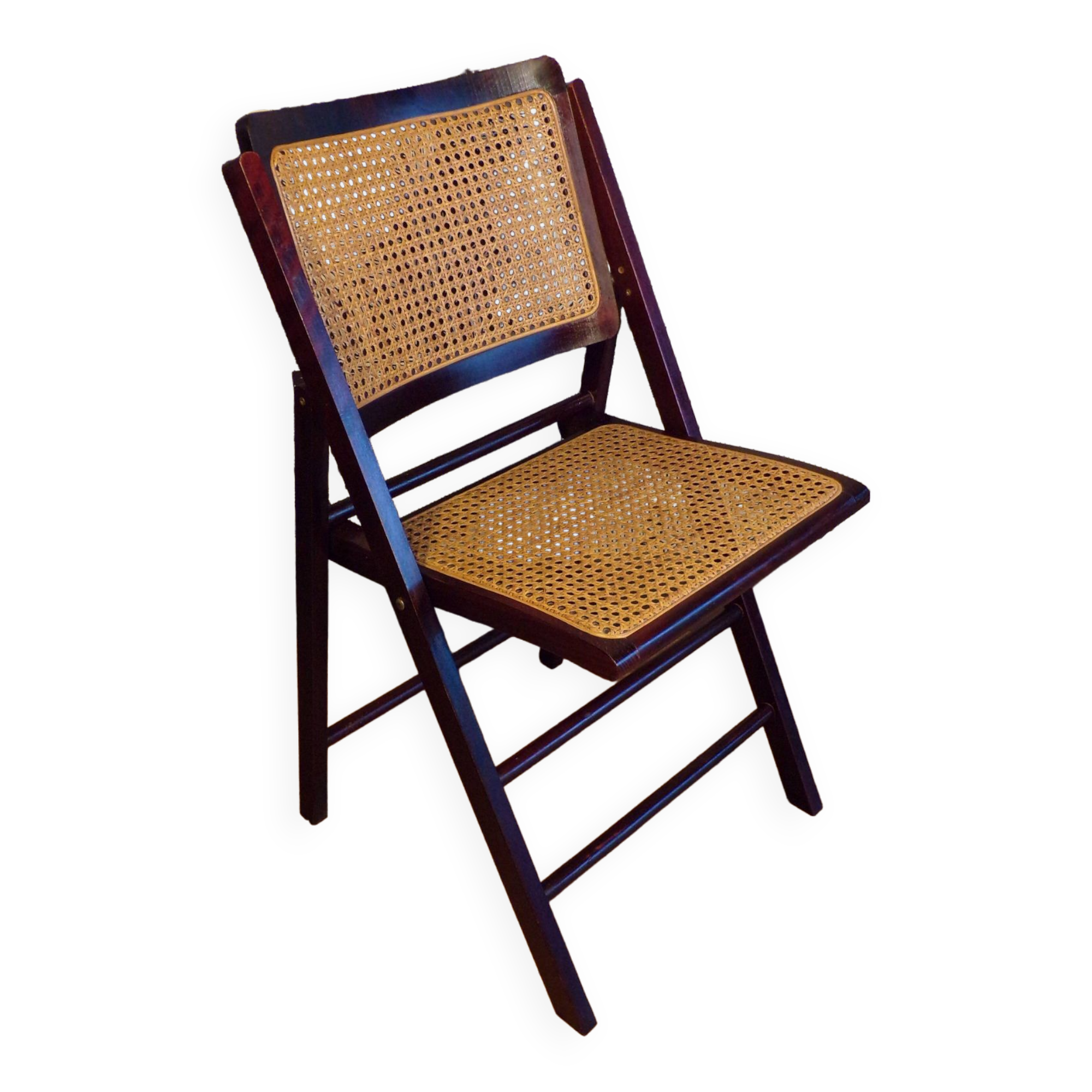 Cane folding chair 1970