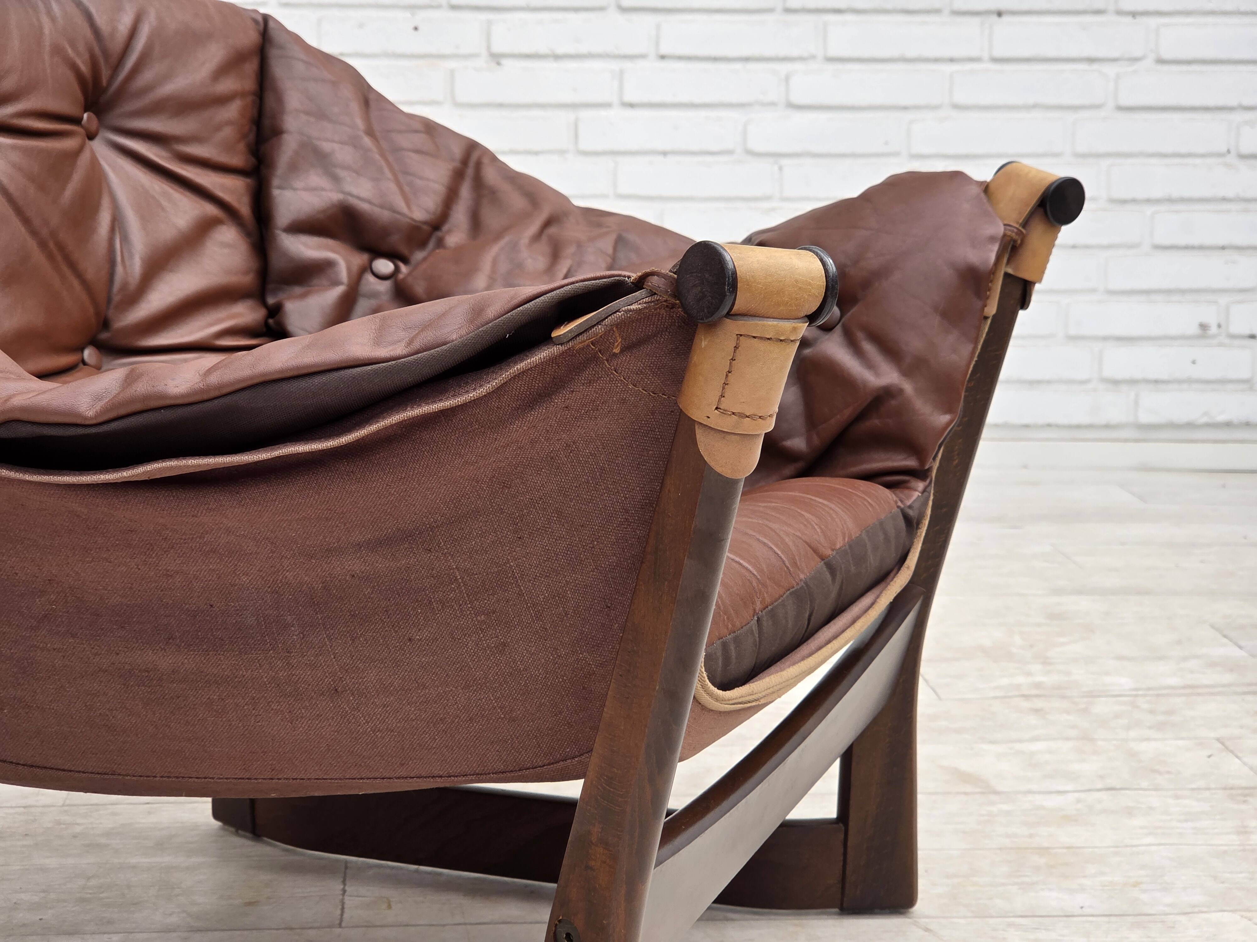 1970s, Norwegian design by Tormod Alnaes, "Trega" loungechair.