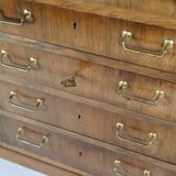 Low Sidebaord In Rosewood With Brass Handles From 1950s