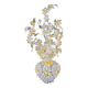 Vase et bouquet en perles , pièce unique