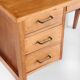 Vintage oak desk. Compass legs with drawers. France, 1950s