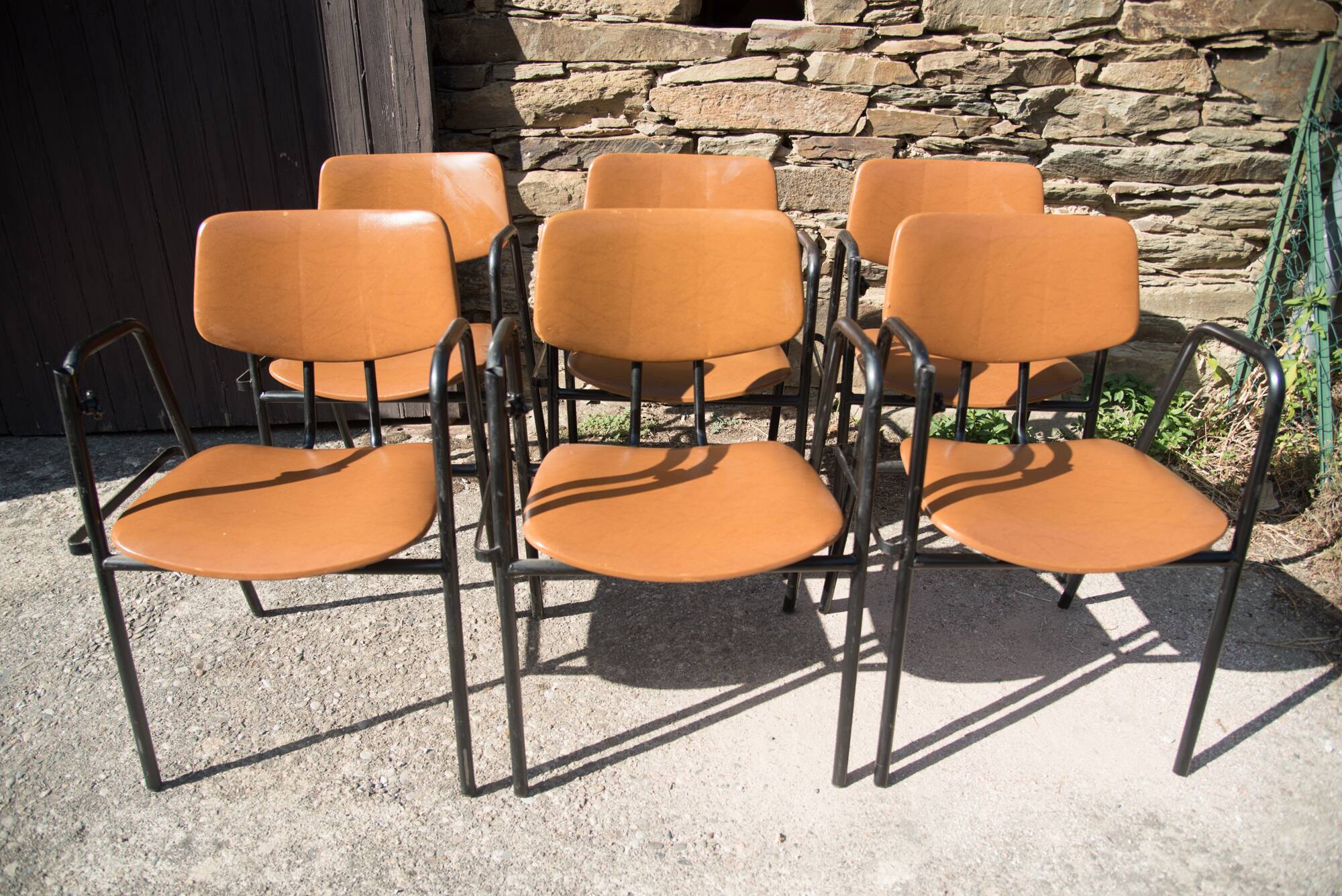 Set of 6 Stella armchairs - inseparable - 1960s
