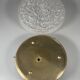 1960s 1970s Ceiling Lamp Ice Glass Doria Germany Space Age Design