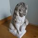 Lion garden statue in reconstituted stone