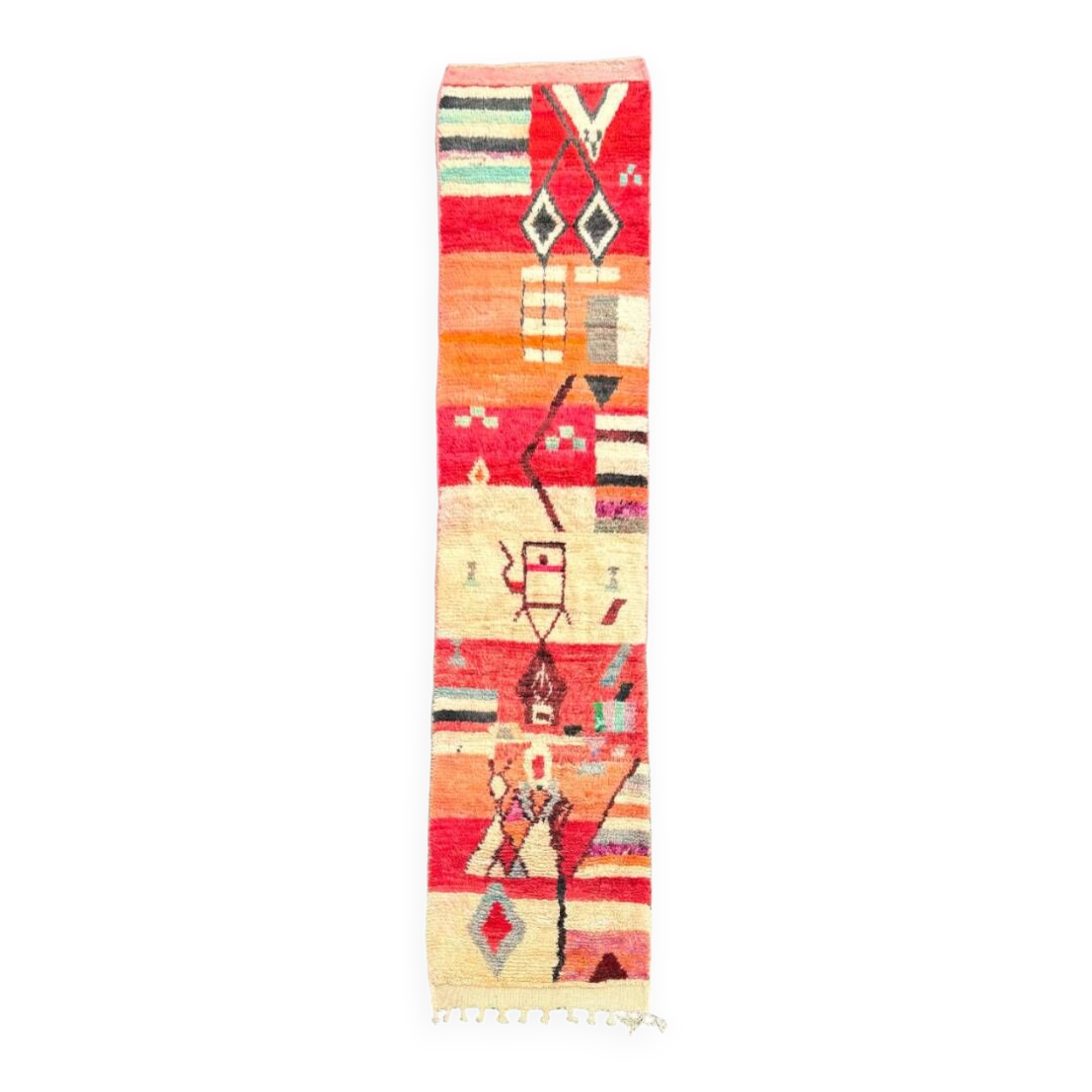 long Berber carpet hallway new boujad 75x350 cm