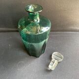 Carafe Art déco bleu turquoise