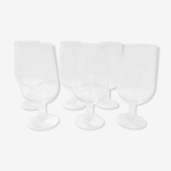 Set de 6 verres estampillés Lalique