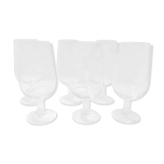 Set de 6 verres estampillés Lalique