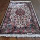 Handmade Pakistani wool and silk rug 124x77cm