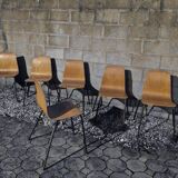 Pair of Chairs Pierre Guariche Papyrus Model Steiner Edition 1950