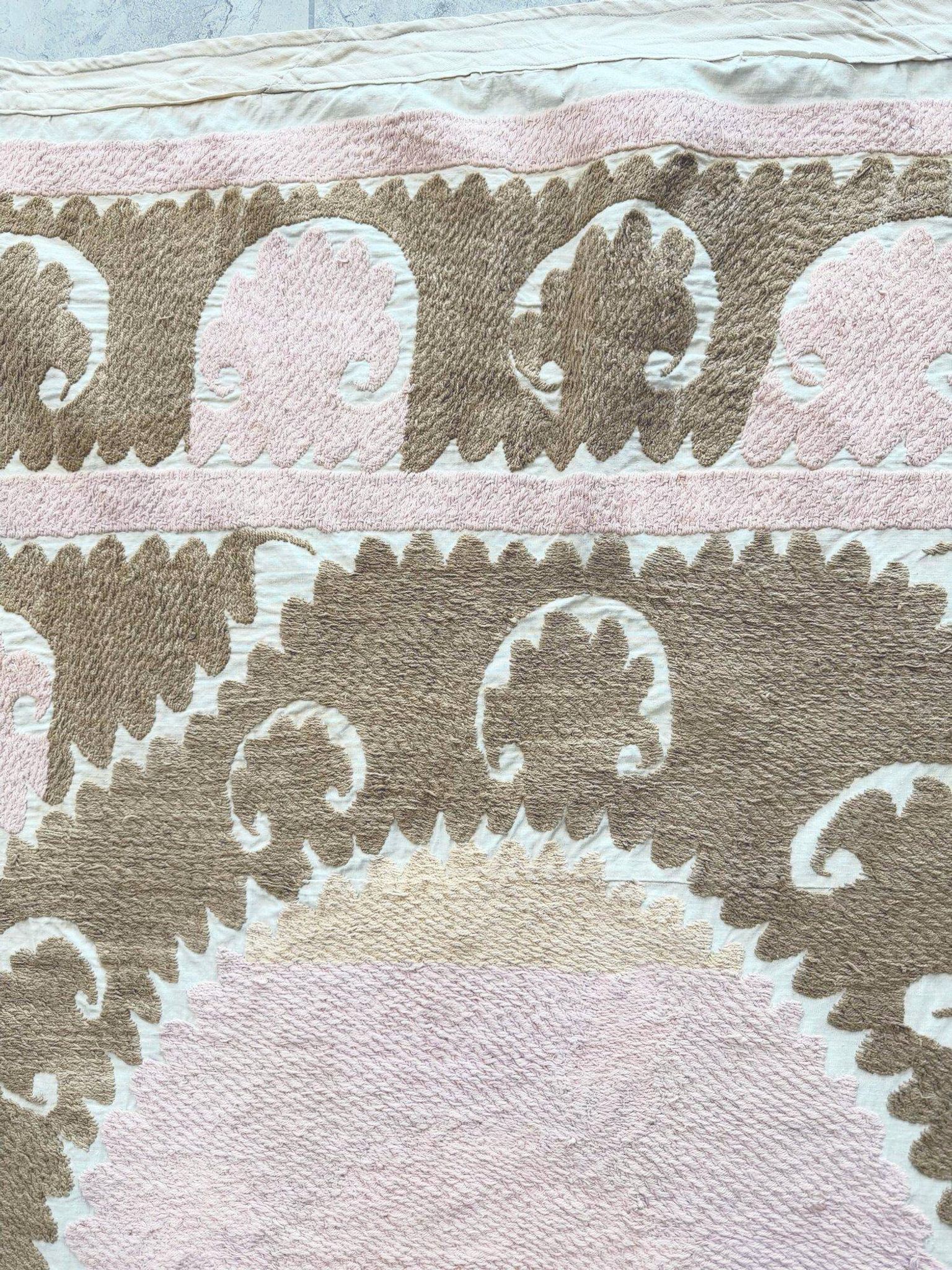 Vintage hand-embroidered tablecloth 137x142 cm